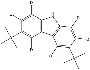 3,6-di-tert-butyl-carbazole-D6 Struktur