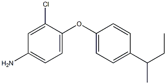4-[4-(SEC-BUTYL)PHENOXY]-3-CHLOROPHENYLAMINE Struktur