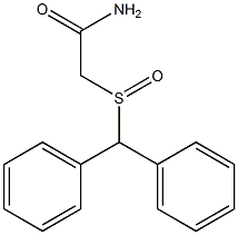 ACETAMIDE,2-[(DIPHENYLMETHYL)SULFINYL]- Struktur
