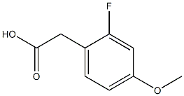 2-氟-4-甲氧基苯乙酸, , 結(jié)構(gòu)式