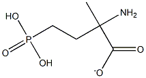 2-amino-2-methyl-4-phosphonobutyrate Structure