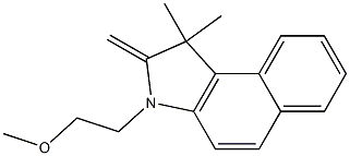 3-(2-METHOXYETHYL)-1,1-DIMETHYL-2-METHYLIDENE-1,2-DIHYDROBENZO(E)INDOLE Struktur