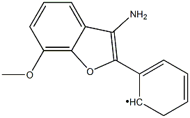 (3-Amino-7-methoxy-benzofuran-2-yl)-phenyl- Struktur