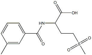 2-[(3-METHYLBENZOYL)AMINO]-4-(METHYLSULFONYL)BUTANOIC ACID Struktur
