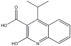 2-HYDROXY-4-ISOPROPYL-3-QUINOLINE CARBOXYLIC ACID Struktur