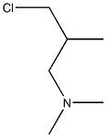 3-DIMETHYLAMINO-2-METHYLPROPYL CHLORIDE Struktur