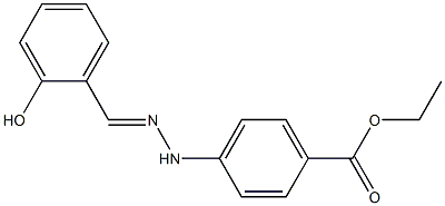 ethyl 4-[2-(2-hydroxybenzylidene)hydrazino]benzoate Struktur