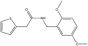 N1-(2,5-dimethoxybenzyl)-2-(2-thienyl)acetamide Struktur