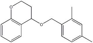 4-[(2,4-dimethylbenzyl)oxy]chromane Struktur