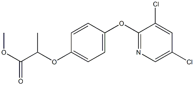 methyl 2-{4-[(3,5-dichloro-2-pyridyl)oxy]phenoxy}propanoate Struktur