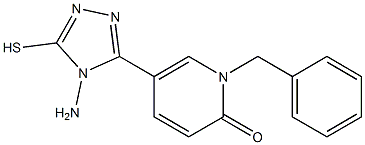 5-(4-amino-5-sulfanyl-4H-1,2,4-triazol-3-yl)-1-benzyl-2(1H)-pyridinone Struktur