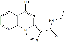 N3-ethyl-5-amino[1,2,3]triazolo[1,5-a]quinazoline-3-carboxamide Struktur