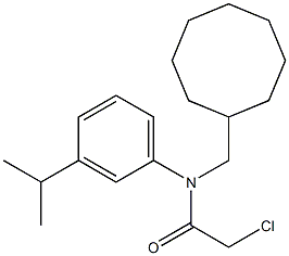 2-choro-N-(cyclooctylmethyl)-N-(3-isopropylphenyl)acetamide Struktur