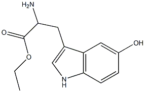 ethyl 2-amino-3-(5-hydroxy-1H-indol-3-yl)propanoate Struktur