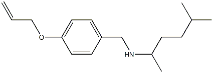 (5-methylhexan-2-yl)({[4-(prop-2-en-1-yloxy)phenyl]methyl})amine Struktur