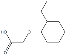 [(2-ethylcyclohexyl)oxy]acetic acid Struktur