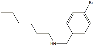 [(4-bromophenyl)methyl](hexyl)amine Struktur