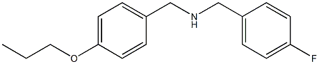 [(4-fluorophenyl)methyl][(4-propoxyphenyl)methyl]amine Struktur