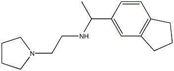 [1-(2,3-dihydro-1H-inden-5-yl)ethyl][2-(pyrrolidin-1-yl)ethyl]amine Struktur
