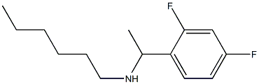 [1-(2,4-difluorophenyl)ethyl](hexyl)amine Struktur