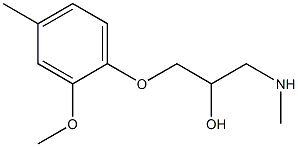 [2-hydroxy-3-(2-methoxy-4-methylphenoxy)propyl](methyl)amine Structure