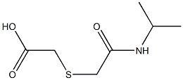 {[2-(isopropylamino)-2-oxoethyl]thio}acetic acid Struktur