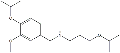 {[3-methoxy-4-(propan-2-yloxy)phenyl]methyl}[3-(propan-2-yloxy)propyl]amine Struktur
