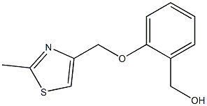 {2-[(2-methyl-1,3-thiazol-4-yl)methoxy]phenyl}methanol Struktur