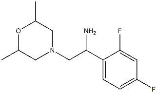 1-(2,4-difluorophenyl)-2-(2,6-dimethylmorpholin-4-yl)ethanamine Structure
