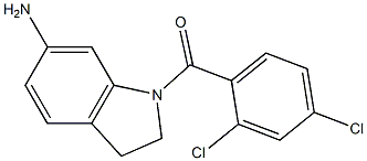 1-[(2,4-dichlorophenyl)carbonyl]-2,3-dihydro-1H-indol-6-amine Struktur