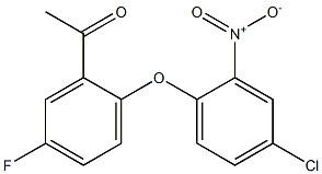1-[2-(4-chloro-2-nitrophenoxy)-5-fluorophenyl]ethan-1-one Structure