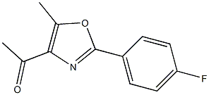 1-[2-(4-fluorophenyl)-5-methyl-1,3-oxazol-4-yl]ethan-1-one Struktur