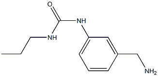 1-[3-(aminomethyl)phenyl]-3-propylurea Struktur