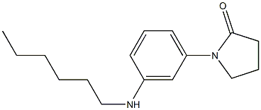 1-[3-(hexylamino)phenyl]pyrrolidin-2-one Struktur