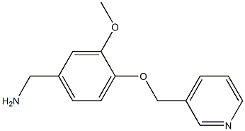 1-[3-methoxy-4-(pyridin-3-ylmethoxy)phenyl]methanamine Struktur