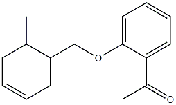 1-{2-[(6-methylcyclohex-3-en-1-yl)methoxy]phenyl}ethan-1-one Structure