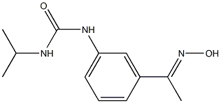 1-{3-[1-(hydroxyimino)ethyl]phenyl}-3-propan-2-ylurea Struktur