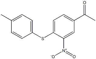 1-{4-[(4-methylphenyl)sulfanyl]-3-nitrophenyl}ethan-1-one Struktur