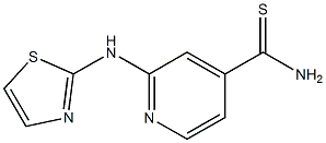 2-(1,3-thiazol-2-ylamino)pyridine-4-carbothioamide Struktur
