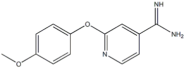 2-(4-methoxyphenoxy)pyridine-4-carboximidamide Struktur