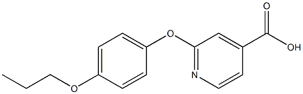 2-(4-propoxyphenoxy)pyridine-4-carboxylic acid Struktur