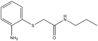 2-[(2-aminophenyl)thio]-N-propylacetamide Struktur