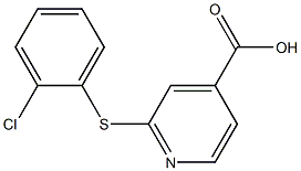 2-[(2-chlorophenyl)sulfanyl]pyridine-4-carboxylic acid Struktur
