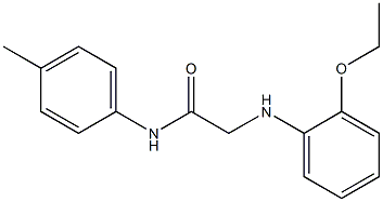 2-[(2-ethoxyphenyl)amino]-N-(4-methylphenyl)acetamide Struktur