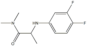 2-[(3,4-difluorophenyl)amino]-N,N-dimethylpropanamide Struktur