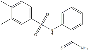 2-[(3,4-dimethylbenzene)sulfonamido]benzene-1-carbothioamide Struktur