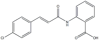 2-[3-(4-chlorophenyl)prop-2-enamido]benzoic acid Struktur