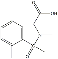 2-[N-methyl-1-(2-methylphenyl)acetamido]acetic acid Structure