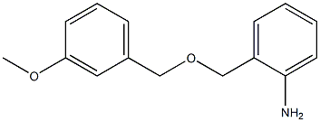 2-{[(3-methoxybenzyl)oxy]methyl}aniline Struktur