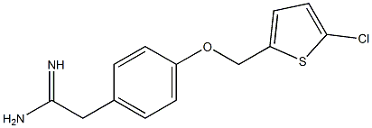 2-{4-[(5-chlorothien-2-yl)methoxy]phenyl}ethanimidamide Struktur